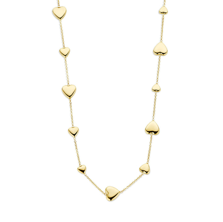 Halskette Herzen 42 – 45 cm 14K Gelbgold