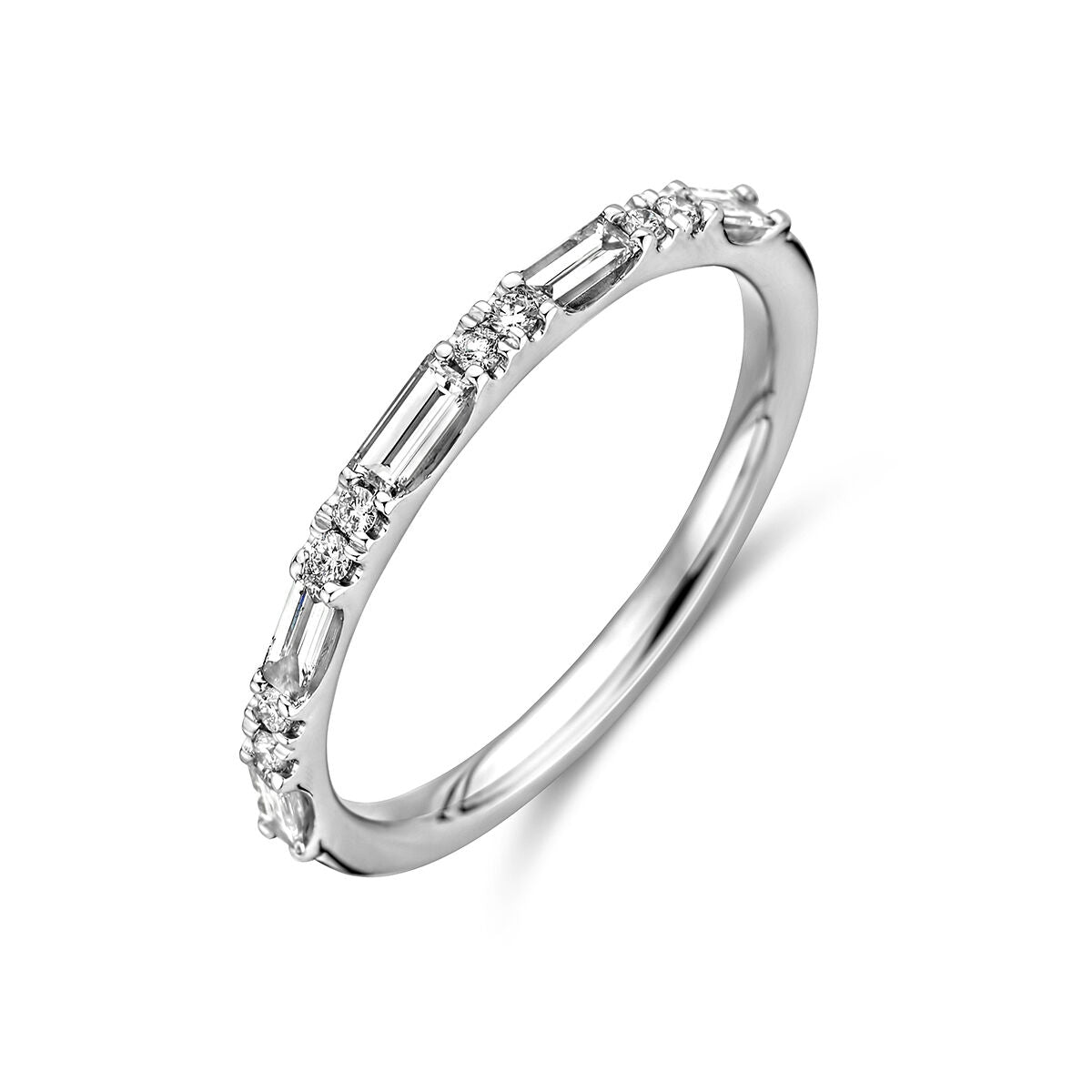 ring diamond 0.36ct h si 14K white gold