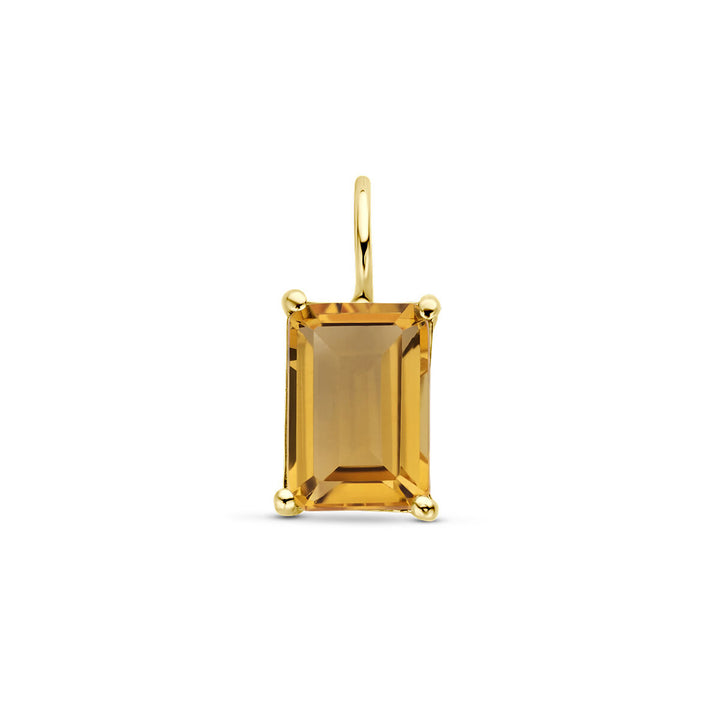 pendant citrine 14K yellow gold