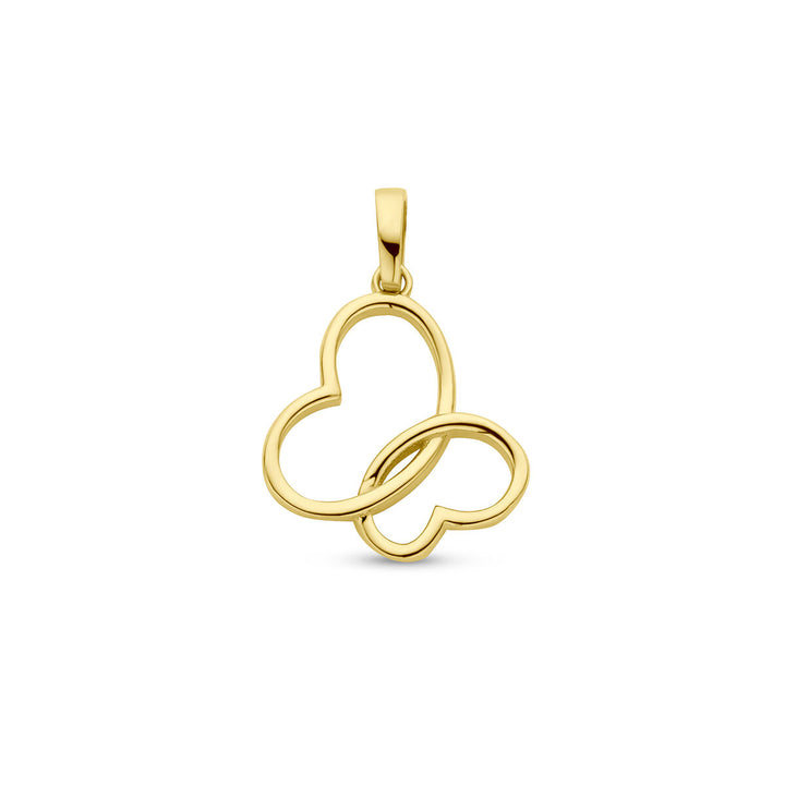 pendant butterfly 14K yellow gold