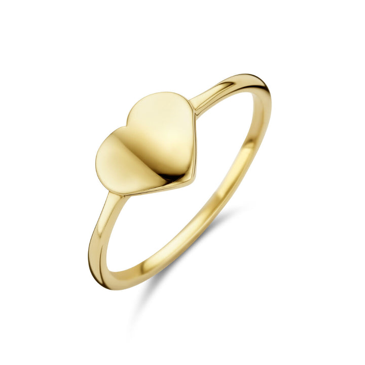 ring heart 14K yellow gold