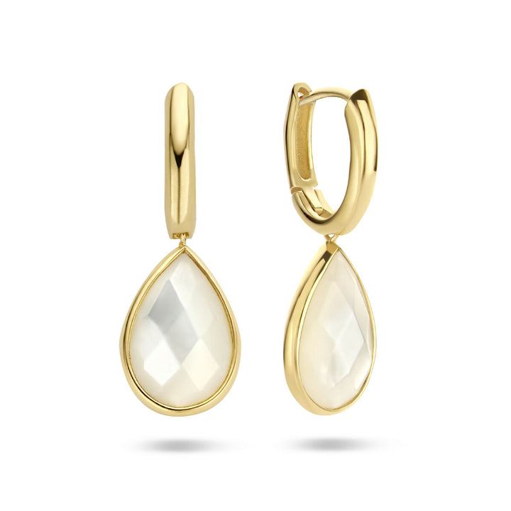 earrings mother of pearl 14K yellow gold