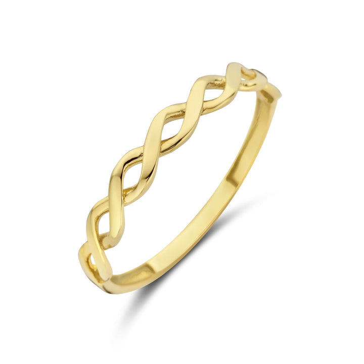 ring braided 14K yellow gold