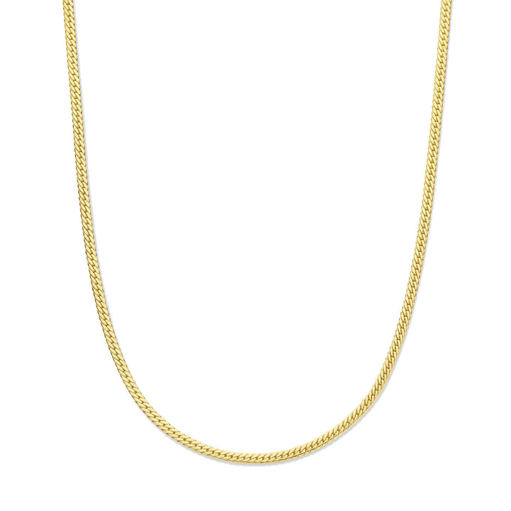 Halskette Gourmet 3,4 mm 43 cm 14K Gelbgold