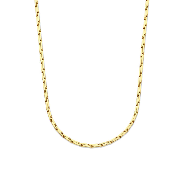 collier fantasie schakel 4,6 mm 14K geelgoud