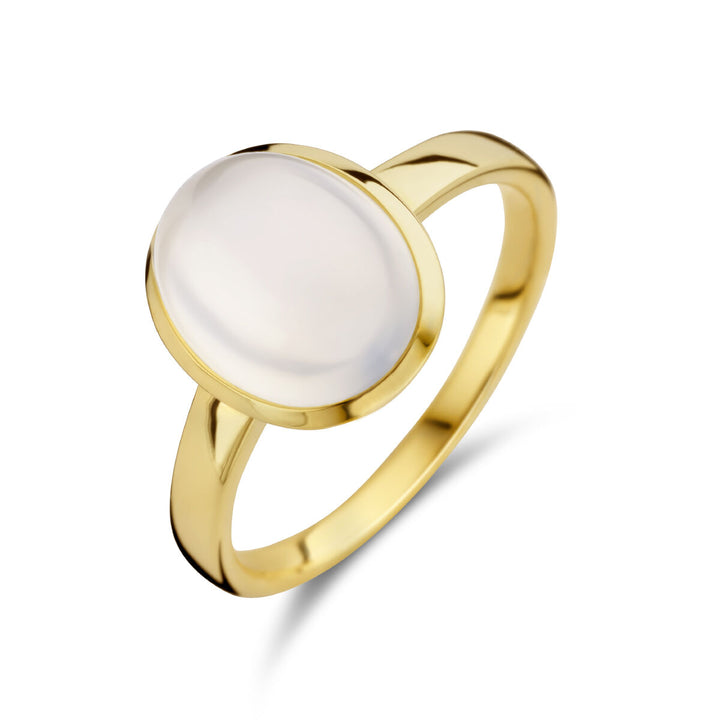 ring moonstone 14K yellow gold