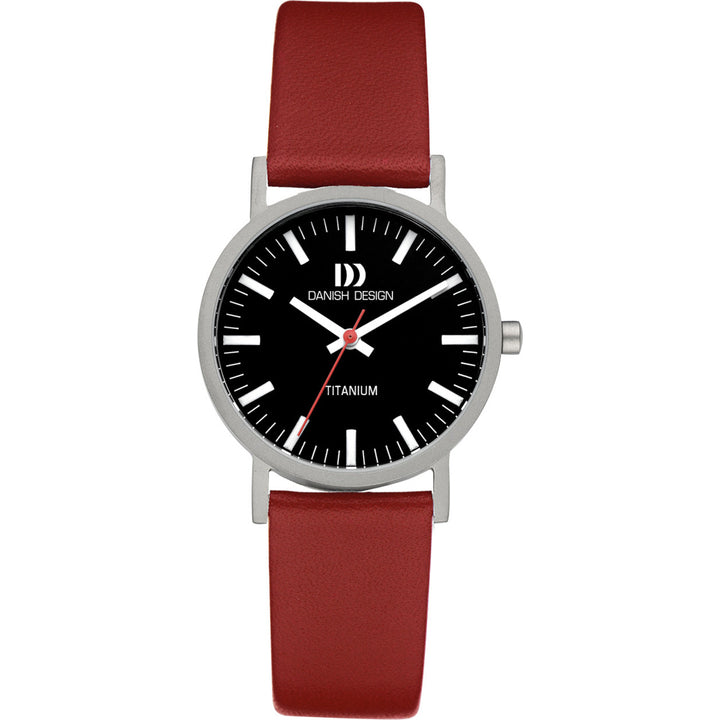 Danish design dames horloge zwarte wijzerplaat - IV21Q199
