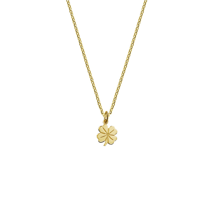 necklace clover 41 + 4 cm 14K yellow gold