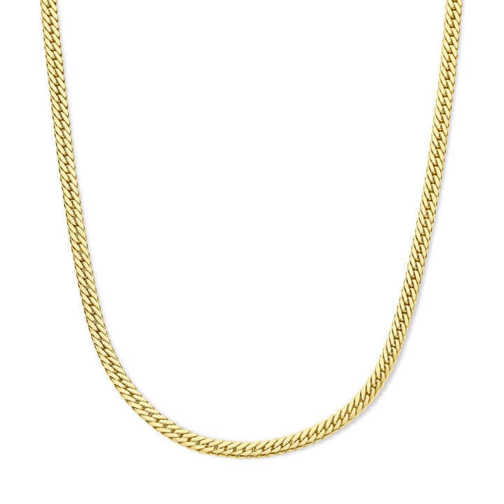 Halskette Gourmette 5,5 mm 45 cm 14K Gelbgold