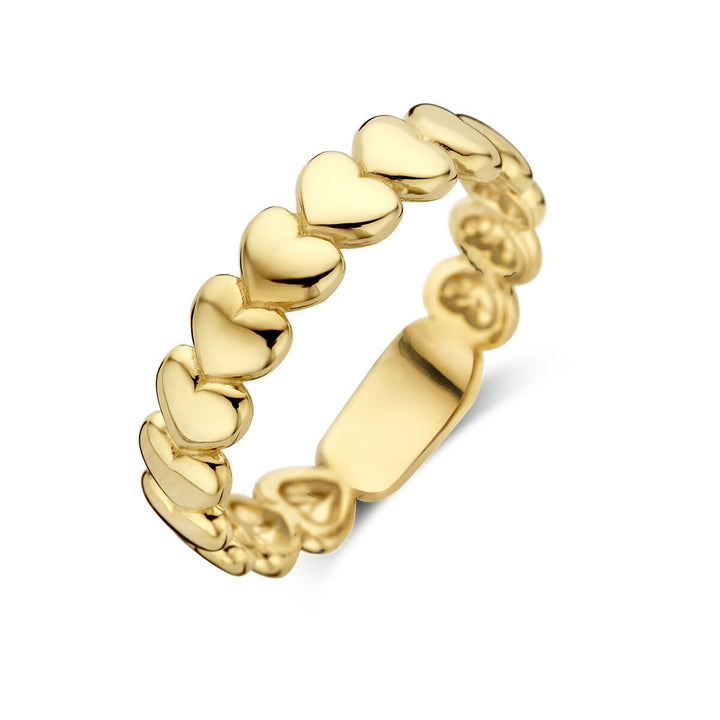 Ring Herzen 14K Gelbgold