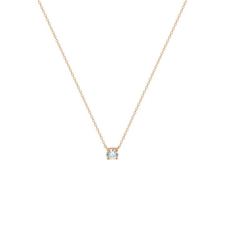 zirconia necklace 40 - 42 - 44 cm 14K rose gold