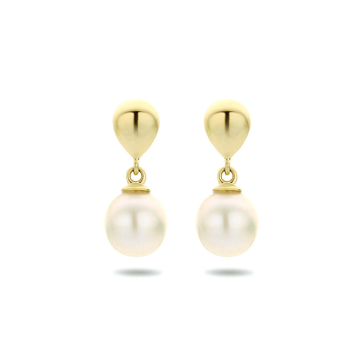 oorhangers parel 14K geelgoud