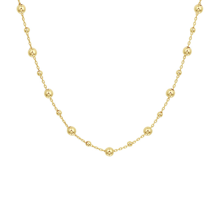 necklace balls 0.8 mm 41 + 4 cm 14K yellow gold