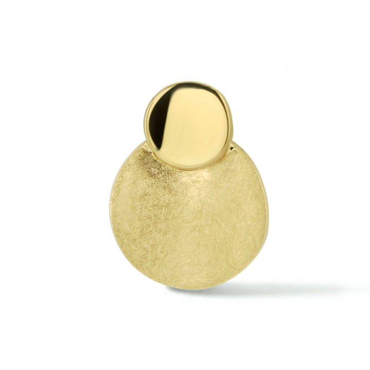 pendant scratched 14K yellow gold