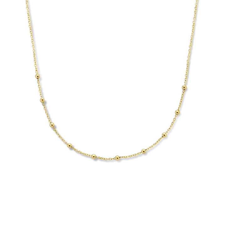 necklace balls 1.1 mm 40.5 - 42.5 - 44.5 cm 14K yellow gold