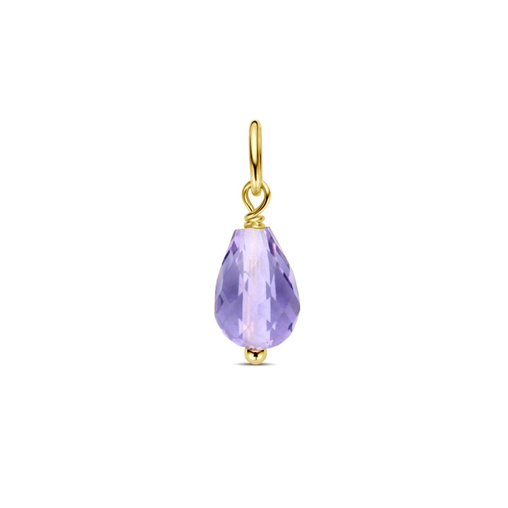 pendant amethyst 14K yellow gold