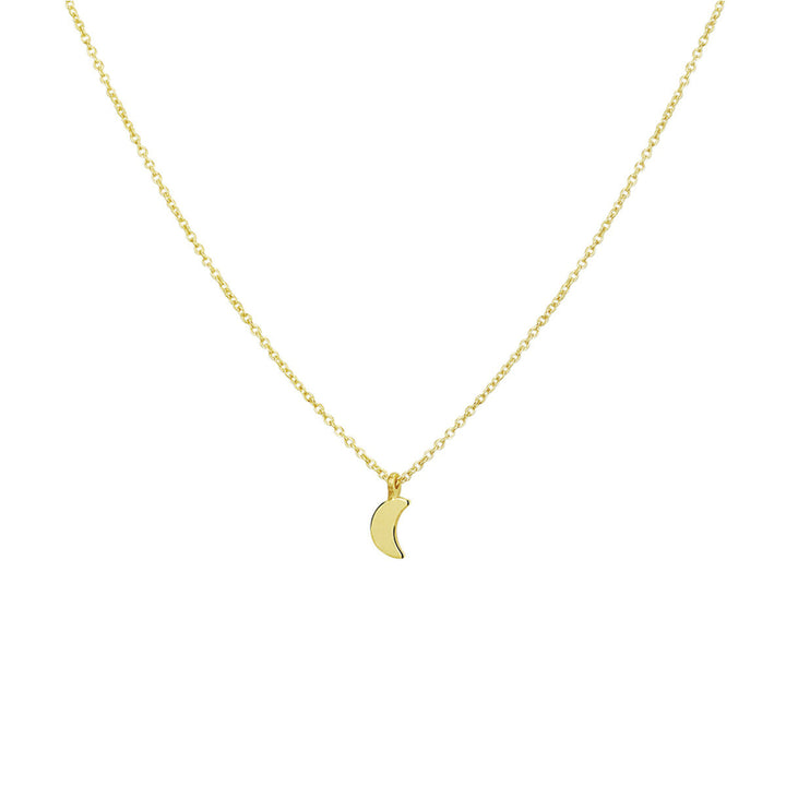necklace moon 41 - 43 - 45 cm 14K yellow gold
