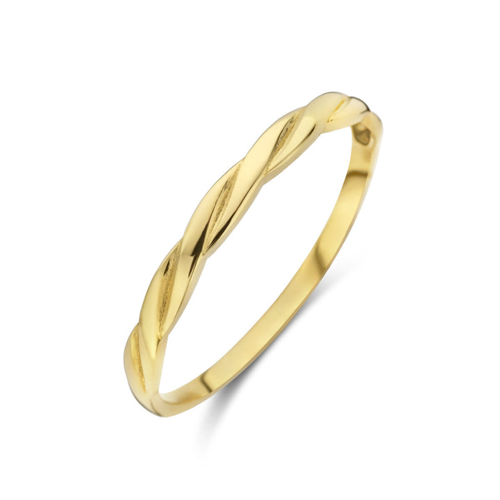 ring gedraaid 14K geelgoud