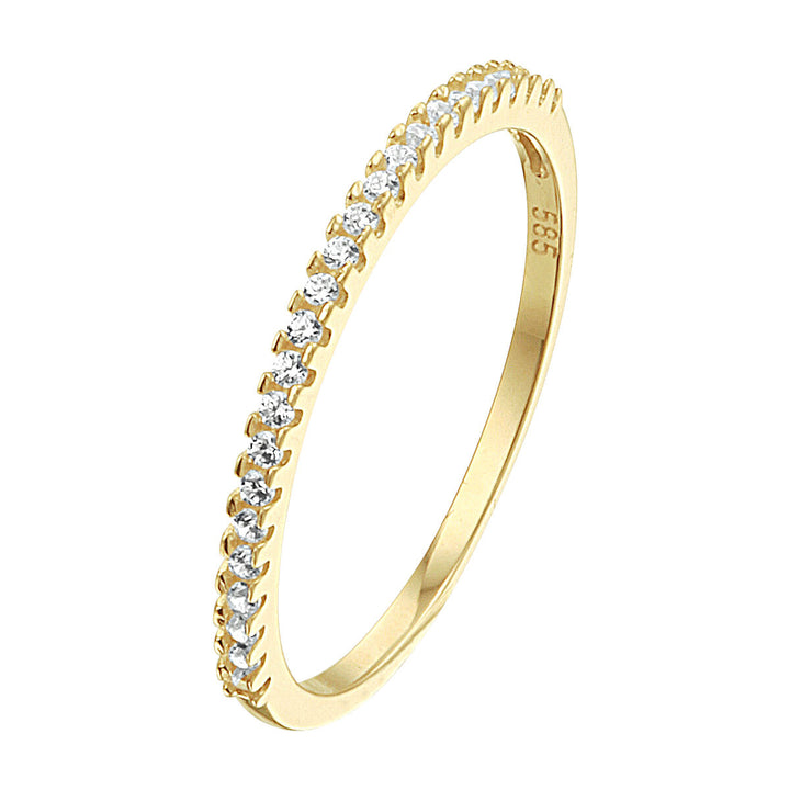 extension ring zirconia 14K yellow gold