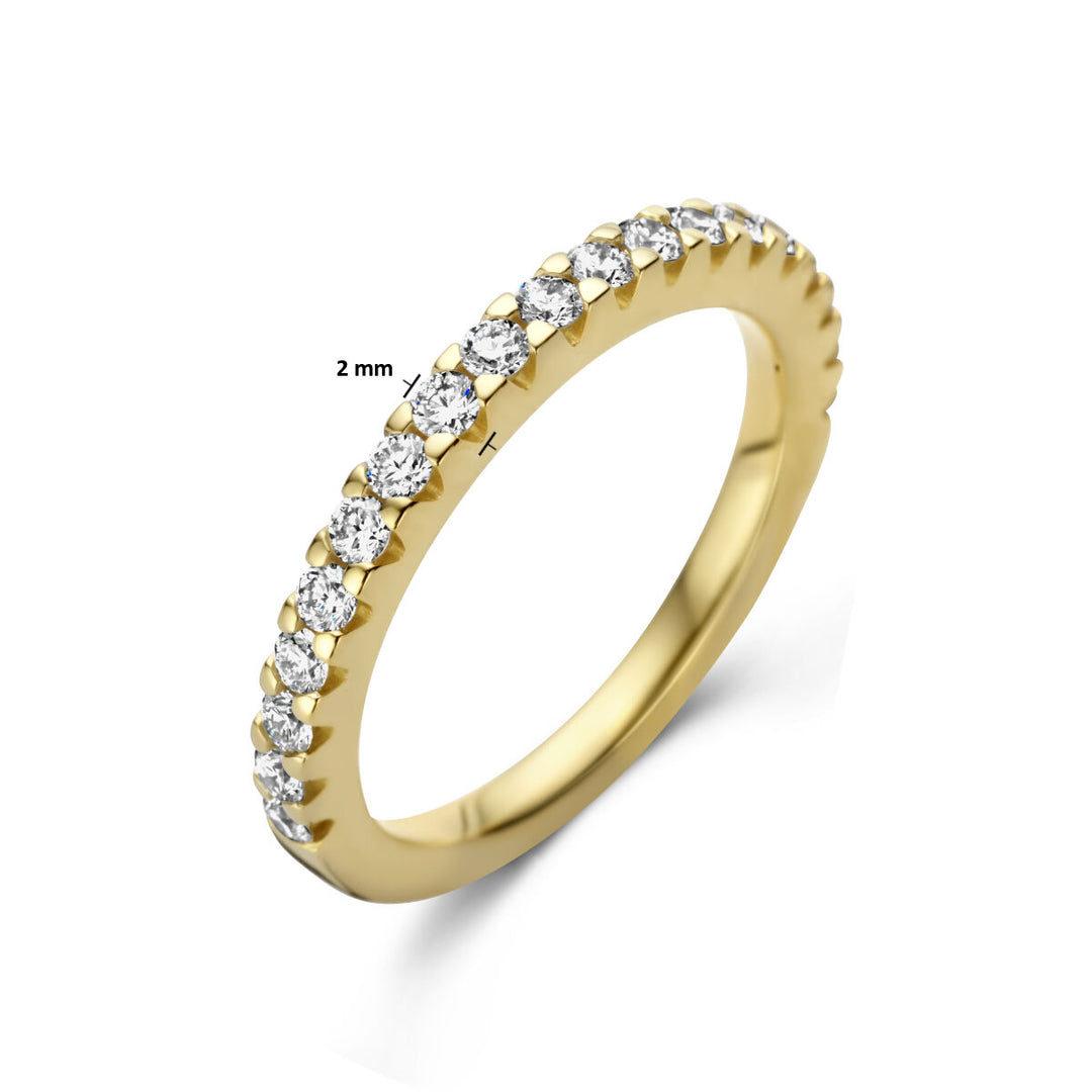 Diamantring 0,50 ct h SI 14K Gelbgold