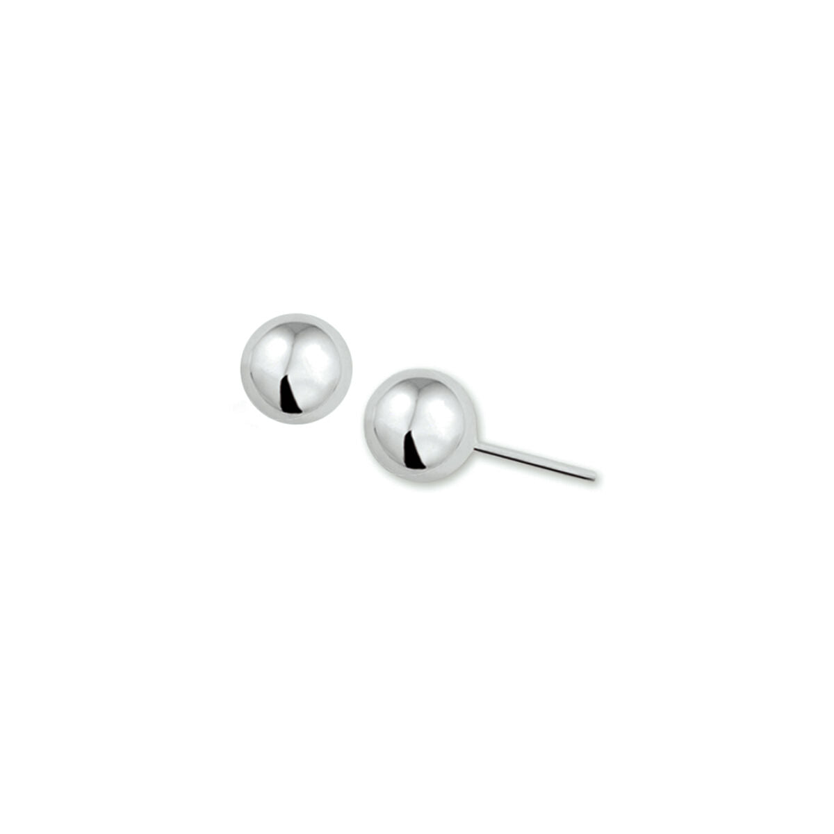 oorknoppen bol zilver gerhodineerd
