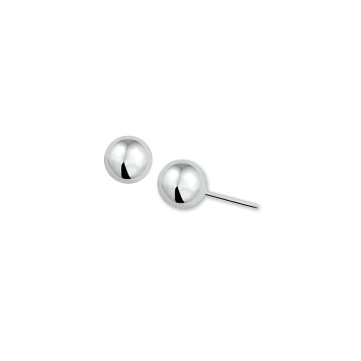 oorknoppen bol zilver gerhodineerd
