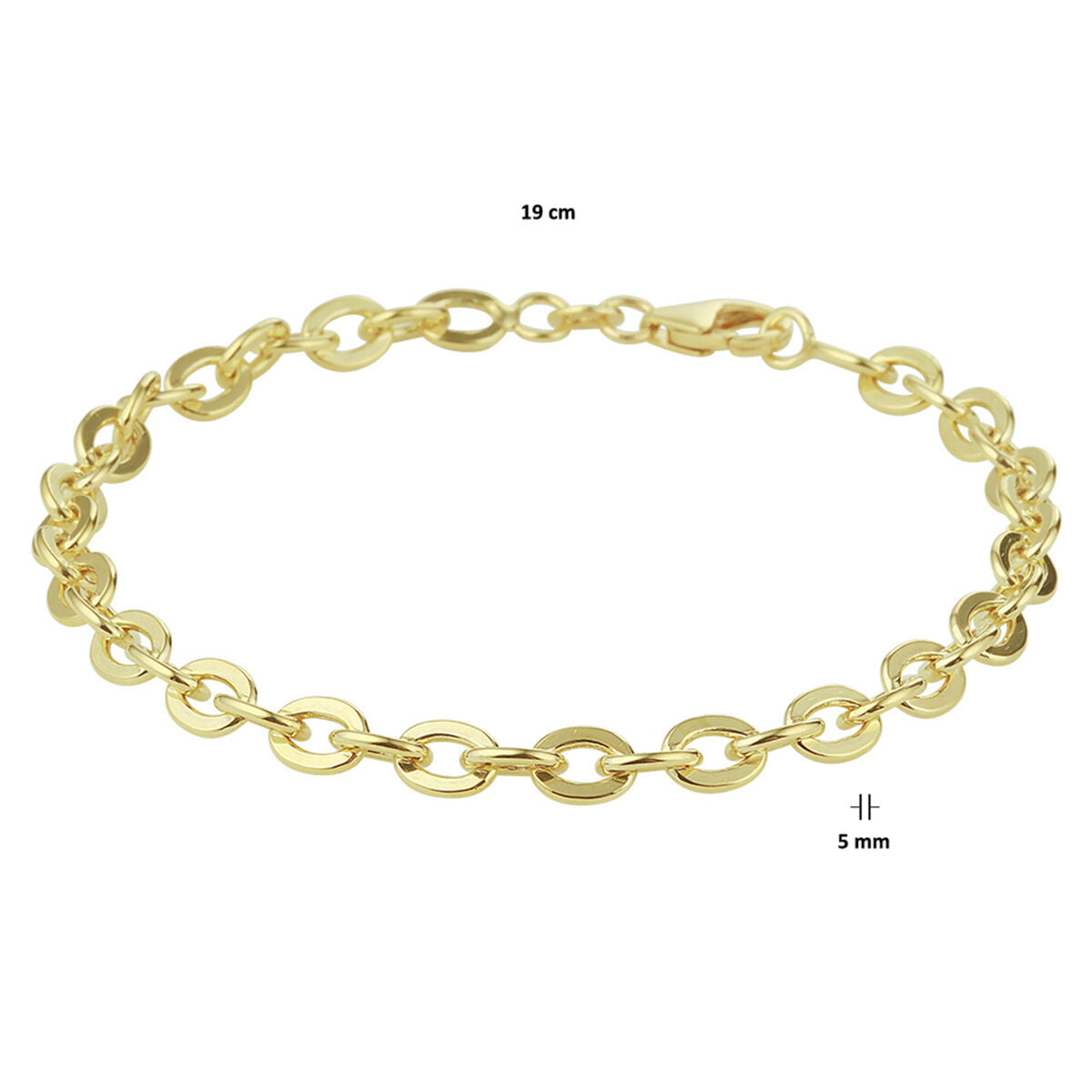 anchor 5.0 mm Zilgold (yellow gold with silver core)