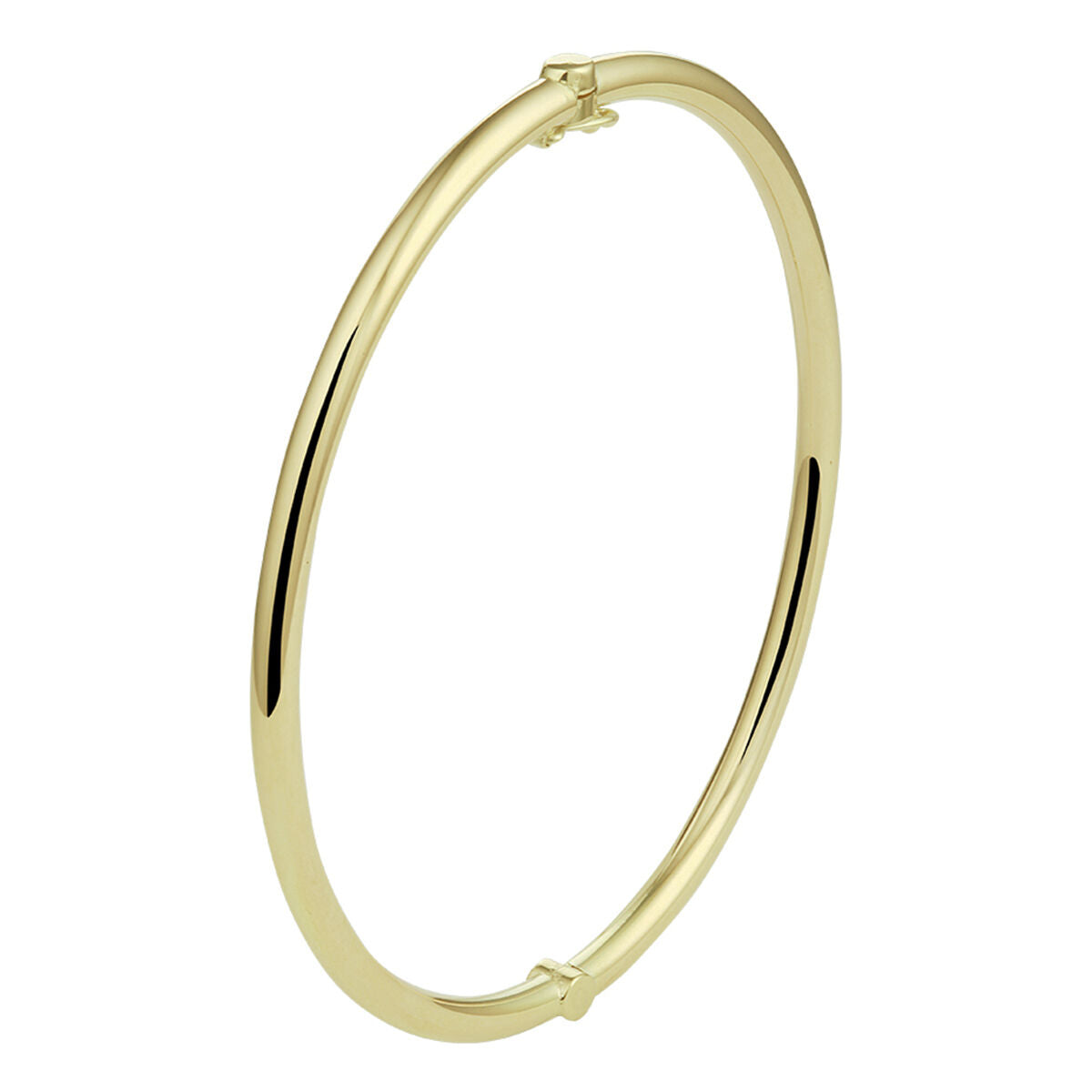 bangle hinge solid round tube 3 mm Zilgold (yellow gold with silver core)
