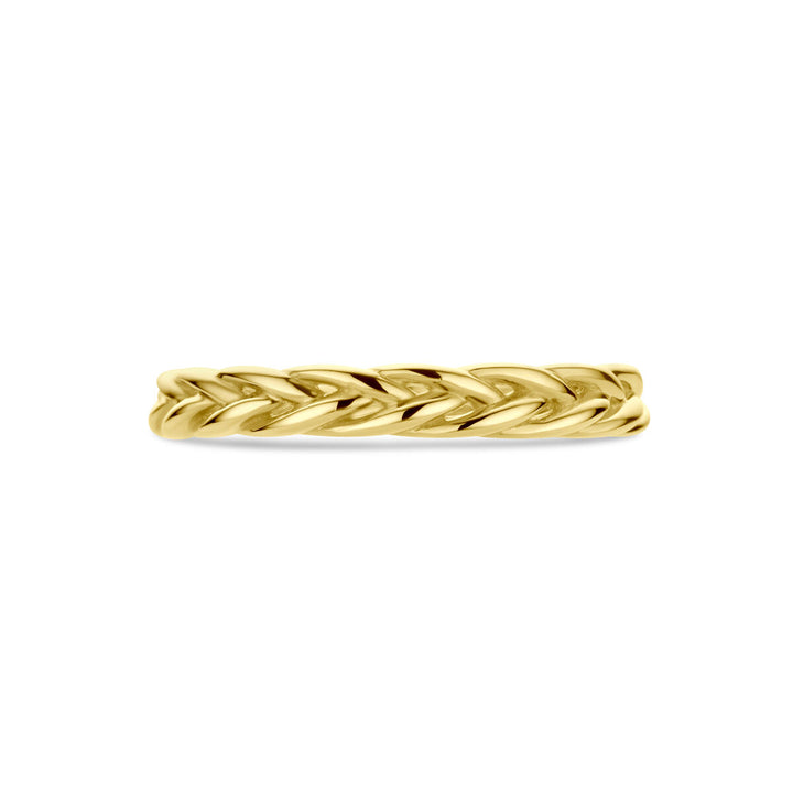 ring braided 14K yellow gold