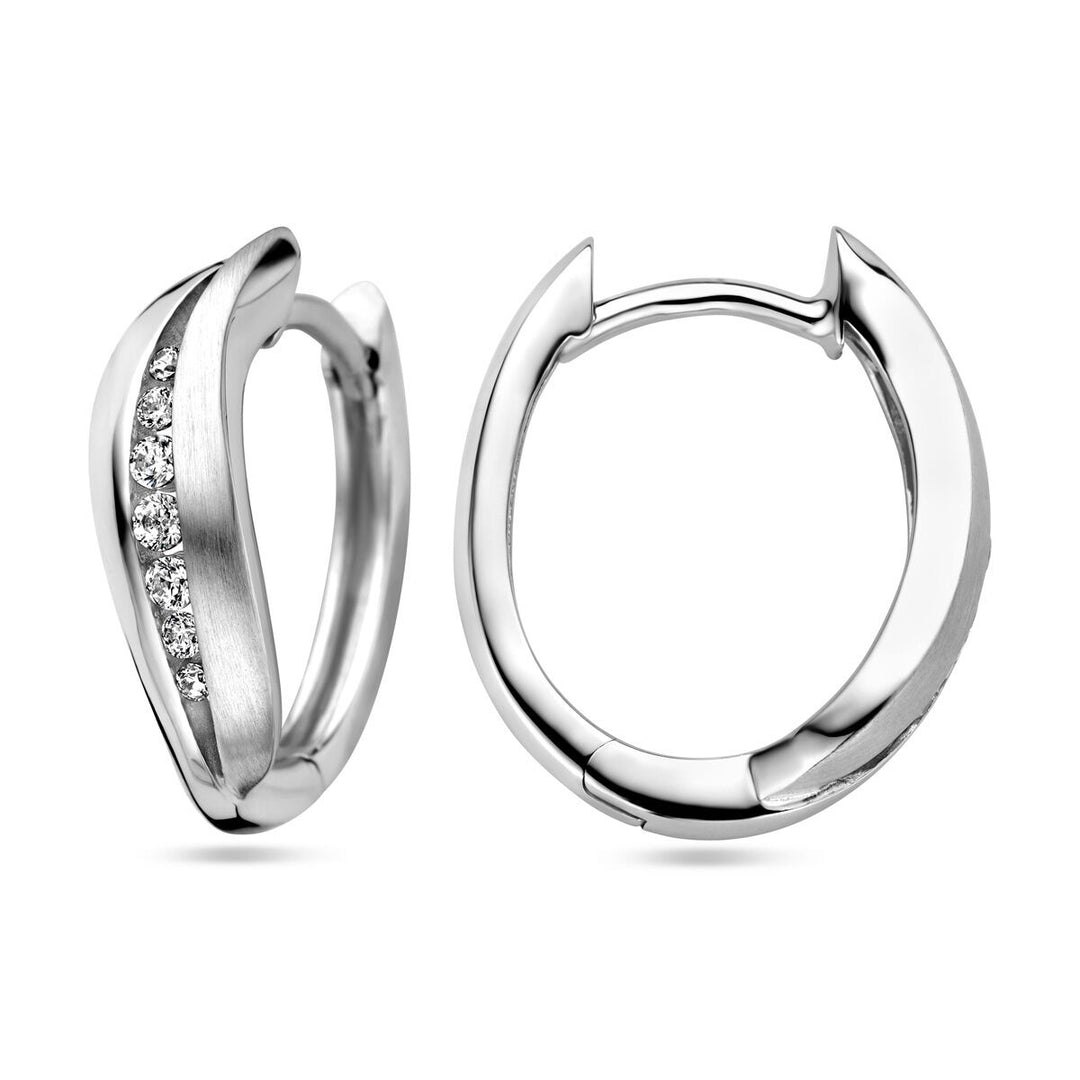 klapoorringen zirkonia zilver gerhodineerd