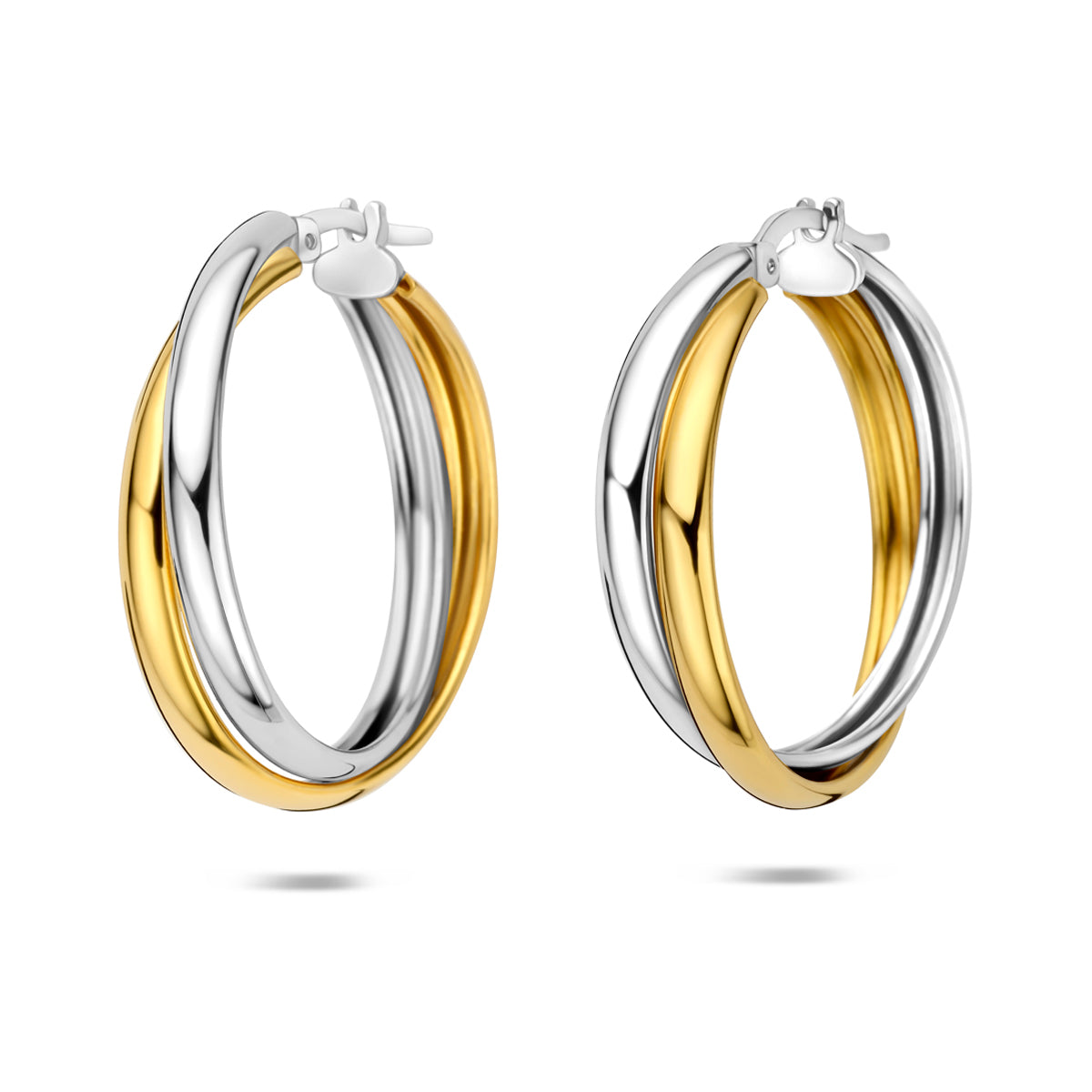 oorringen zilver verguld