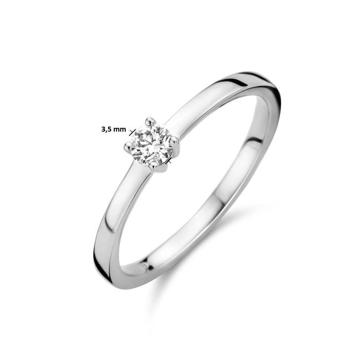 ring diamond 0.15ct h si 14K white gold