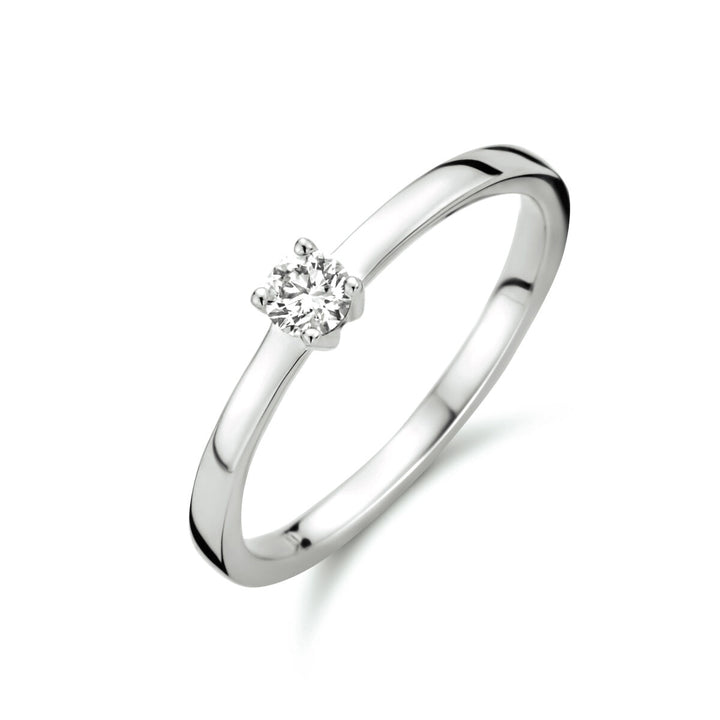 ring diamond 0.15ct h si 14K white gold