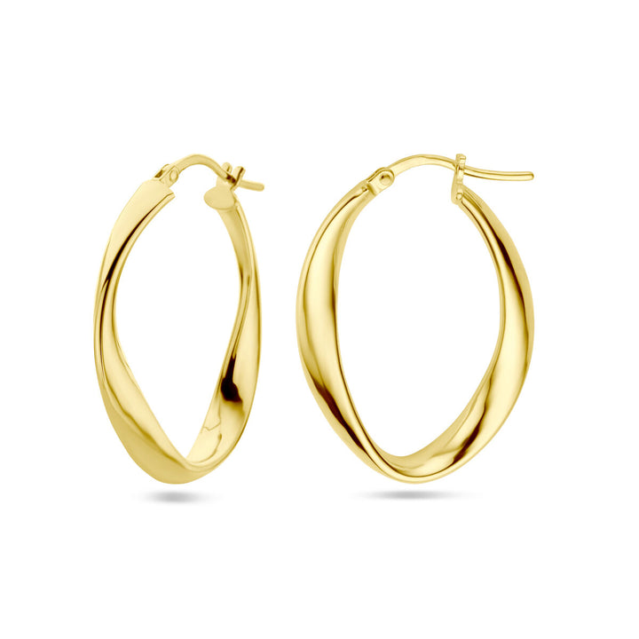 Ohrringe 1 Mikron Silber vergoldet (gelb)