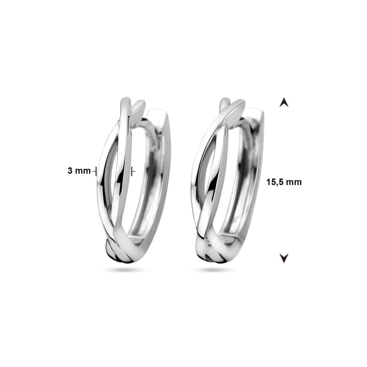 drop earrings silver rhodium plated