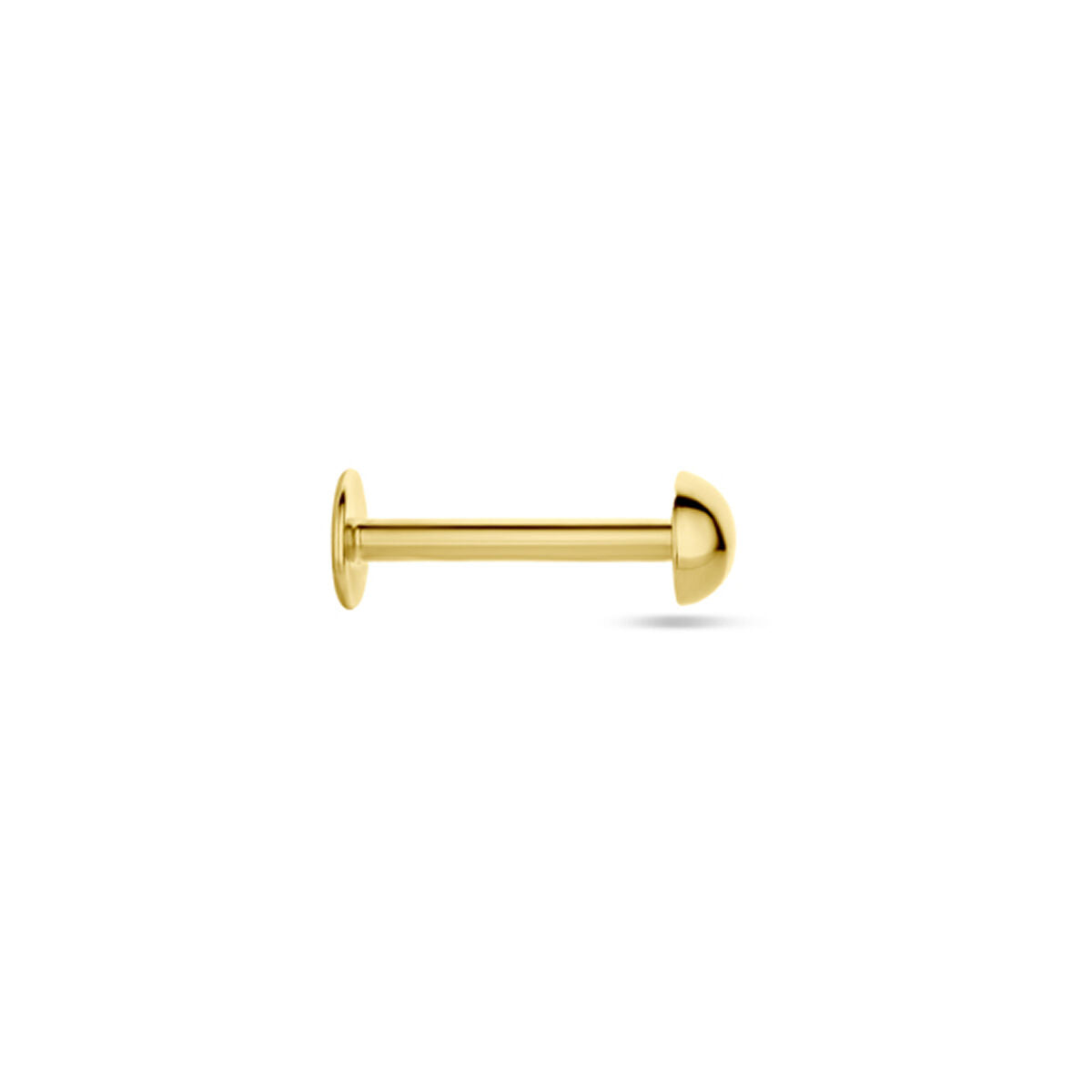 flat back piercing 3 mm 14K geelgoud