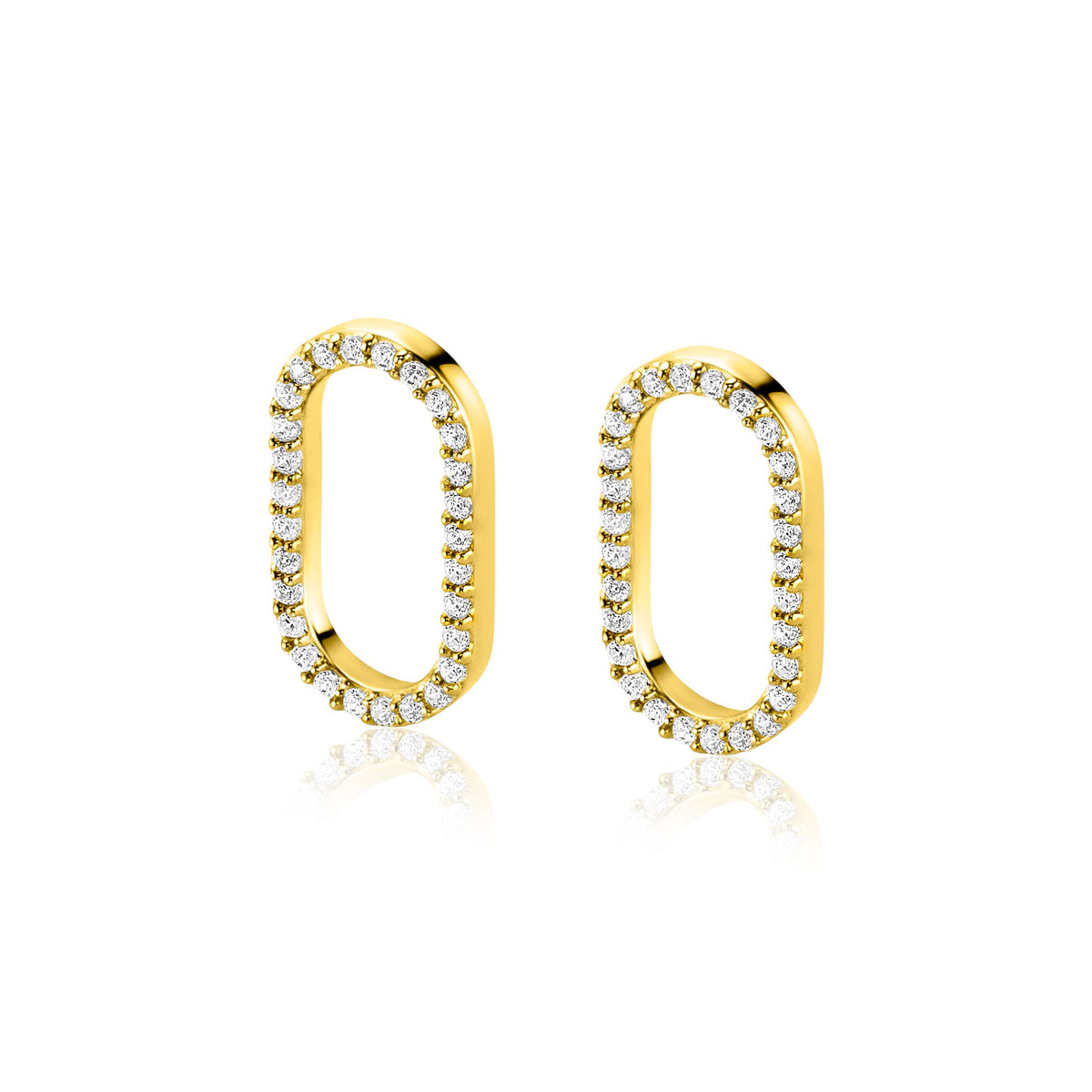 Zinzi Earrings Gold Plated Zich2444
