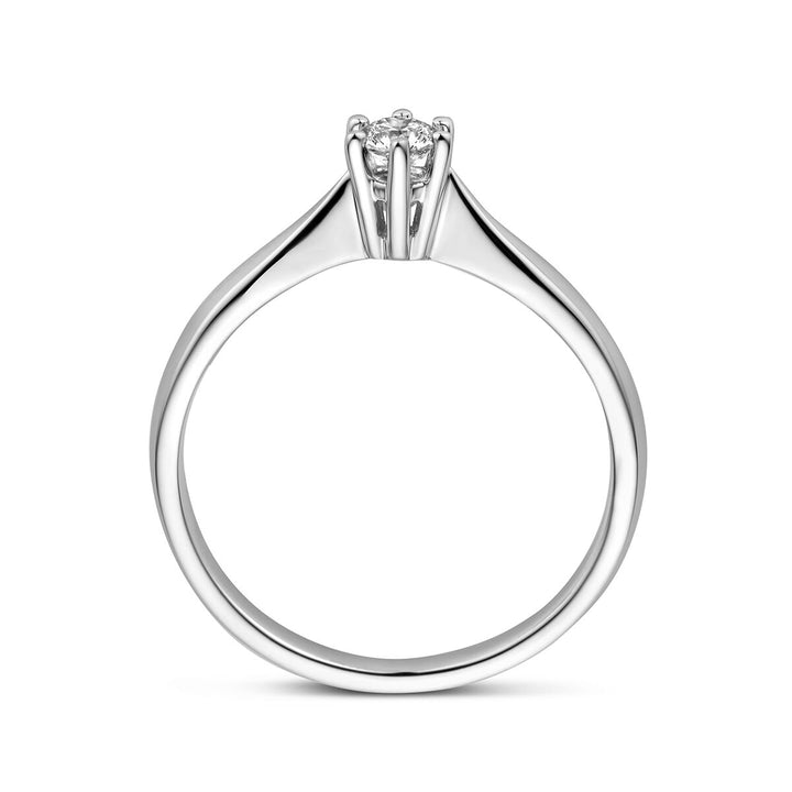 ring diamond 0.25ct h si 14K white gold 