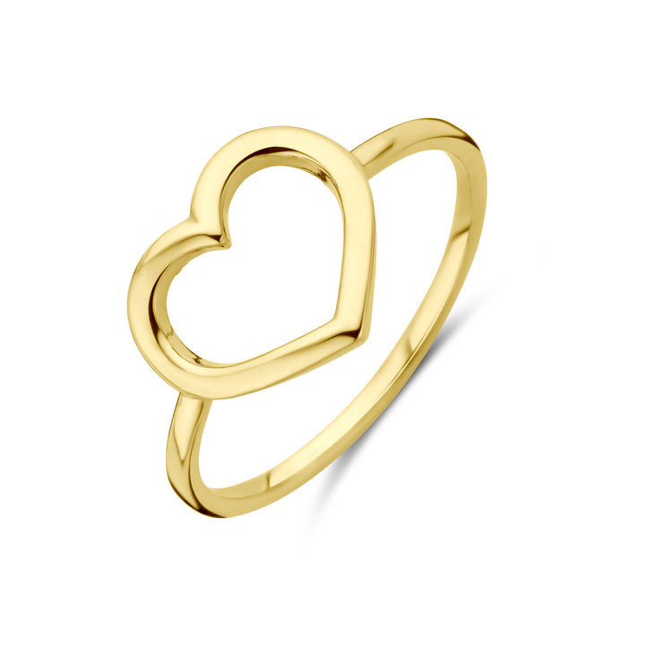 ring heart 14K yellow gold