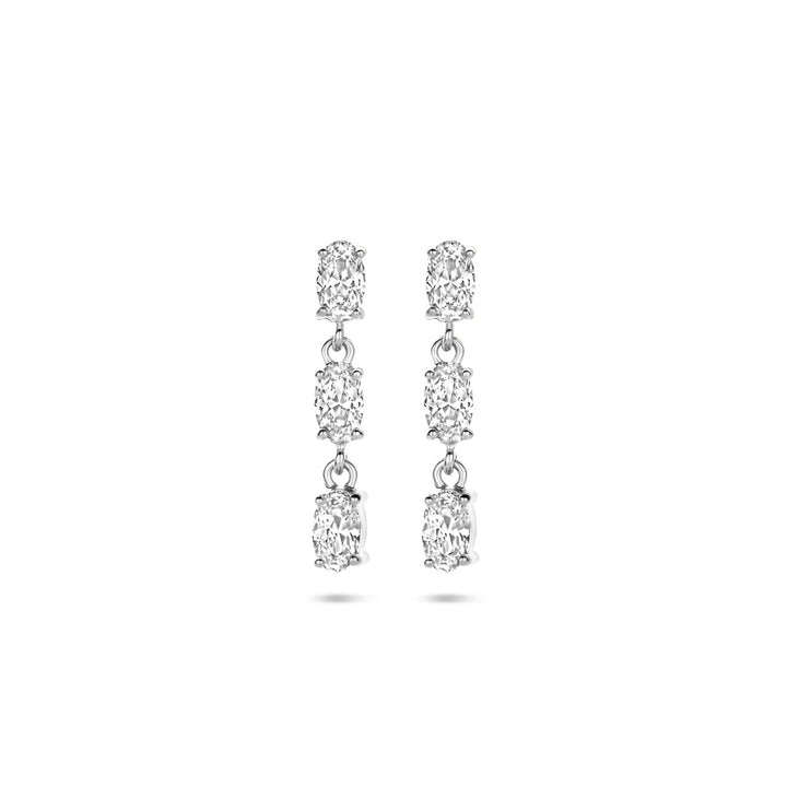 Ohrringe Zirkonia Silber rhodiniert