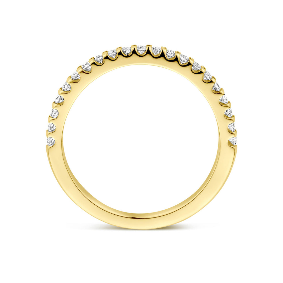 ring lab grown diamant 0.25ct h si 14K geelgoud