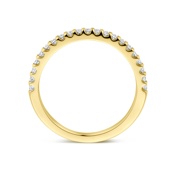 ring lab grown diamant 0.25ct h si 14K geelgoud
