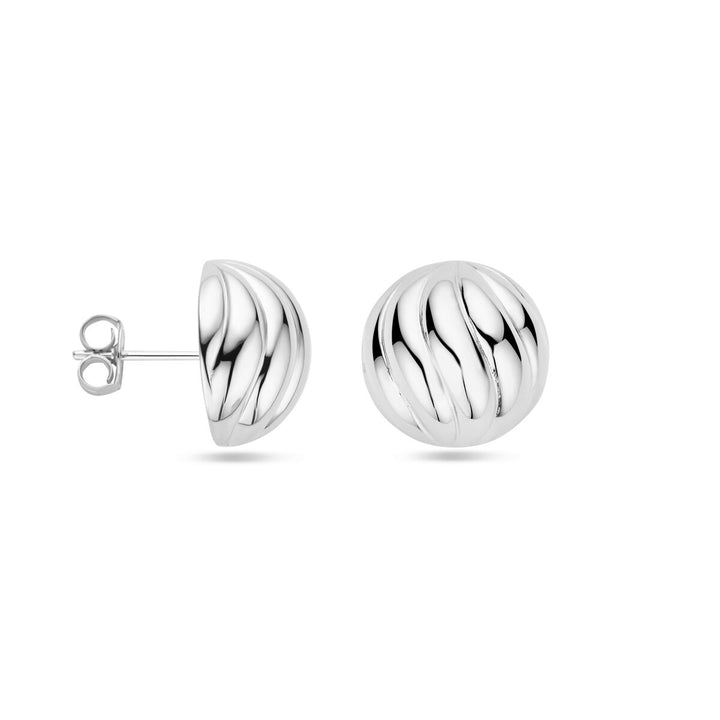 oorknoppen 14,5 mm zilver gerhodineerd