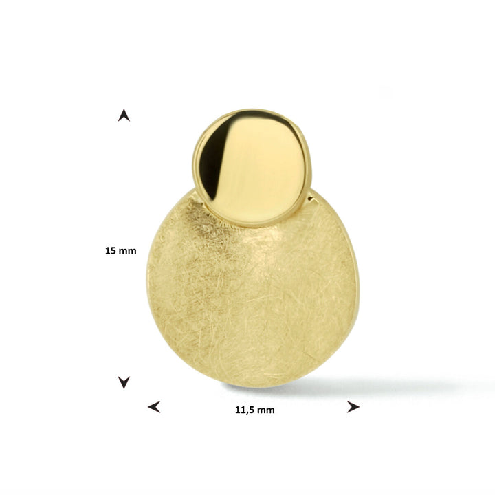 pendant scratched 14K yellow gold