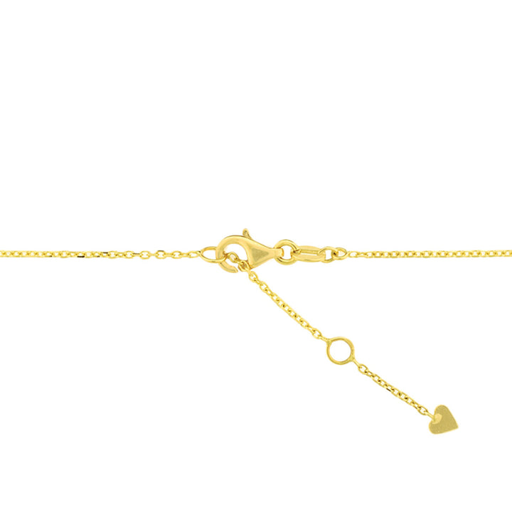 necklace heart 42 - 44 cm 14K yellow gold