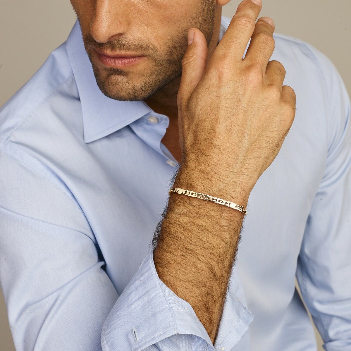 Gouden armband heren valkenoog 4,7 mm 14K
