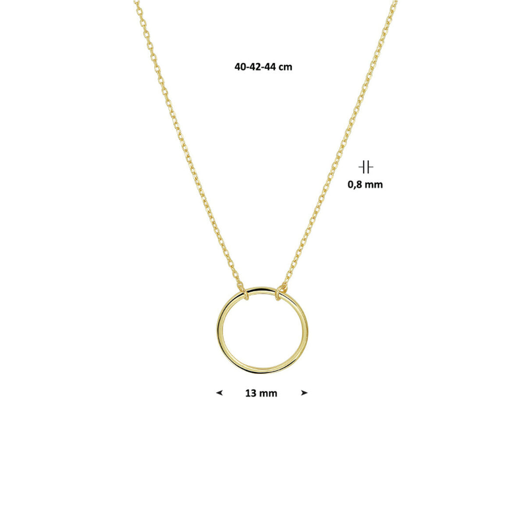 necklace round 40 - 42 - 44 cm 14K yellow gold