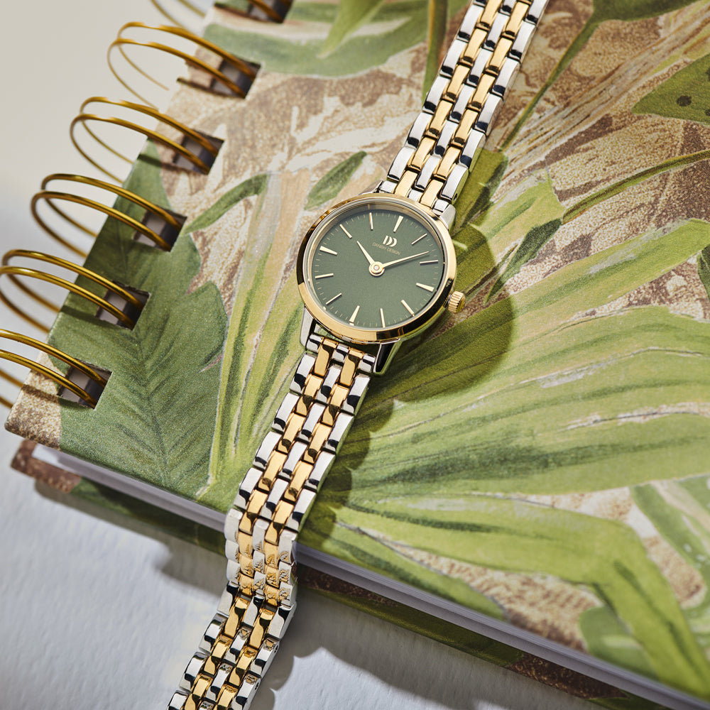 Danish design dames horloge groene wijzerplaat - IV90Q1268