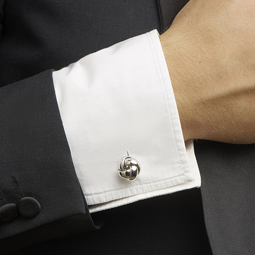 cufflinks silver rhodium plated