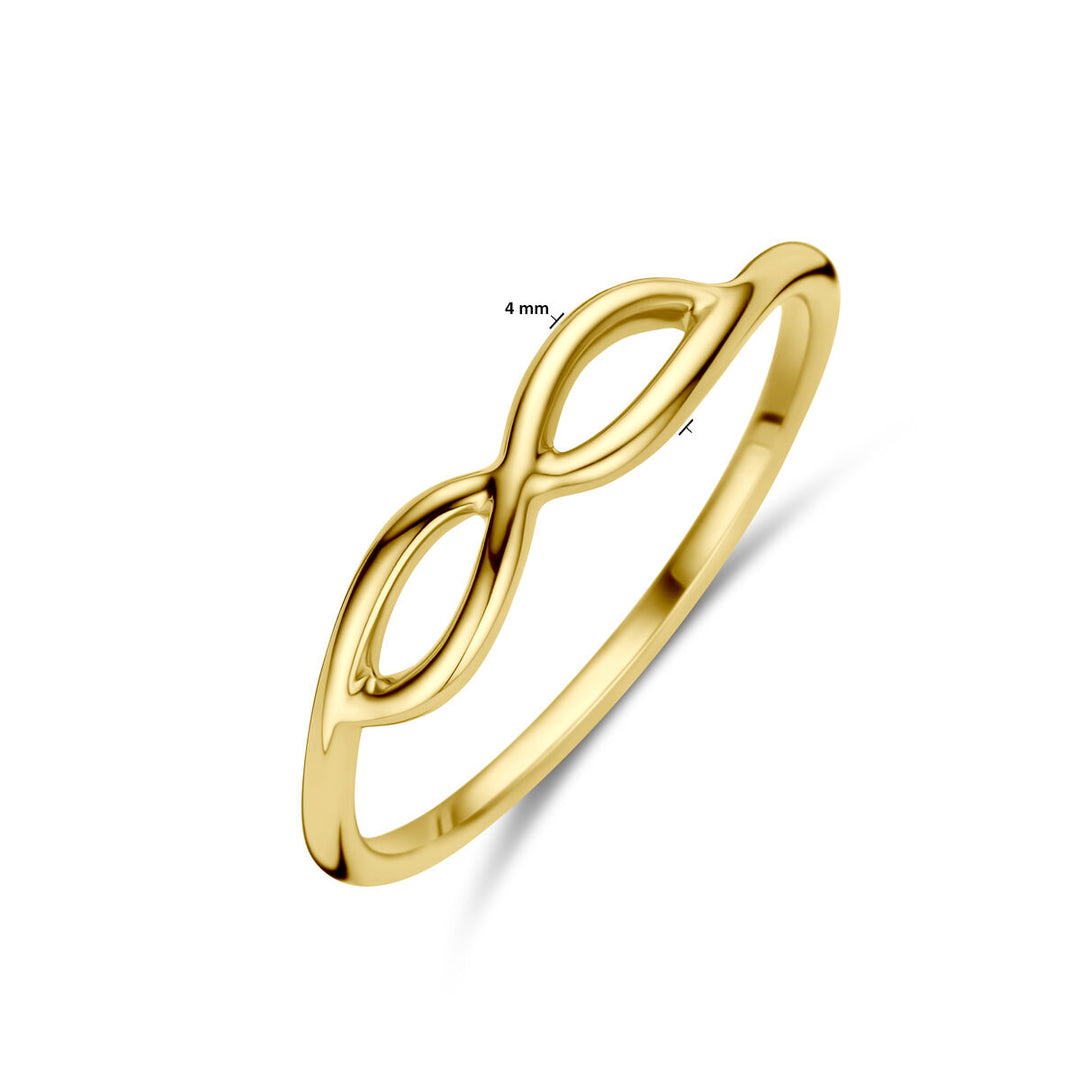 ring infinity 14K geelgoud